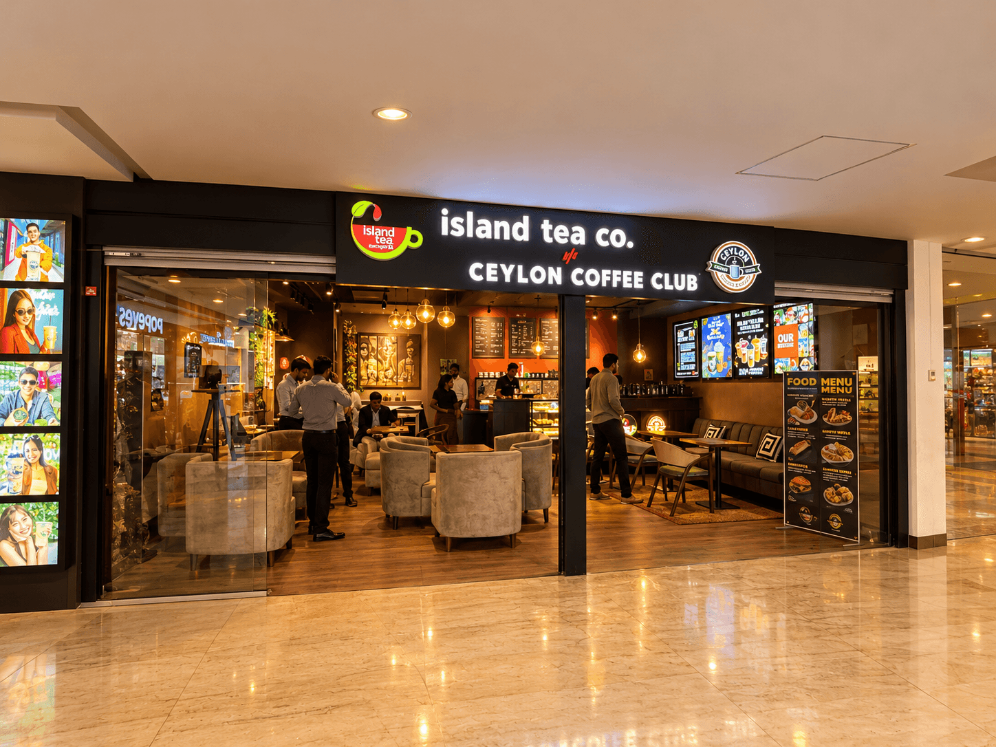 Island Tea Co. and Ceylon Coffee Club storefront